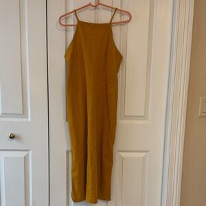 Madewell Mustard Yellow Midi Dress